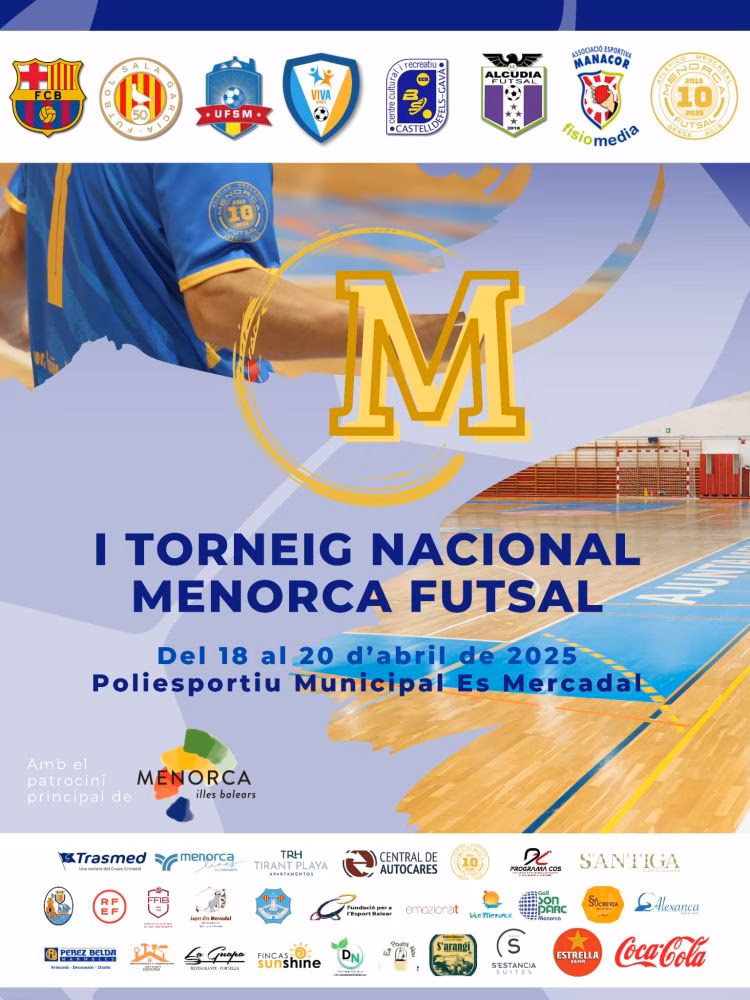 Nueve equipos disputarán en Es Mercadal el I Torneo Nacional Menorca Futsal