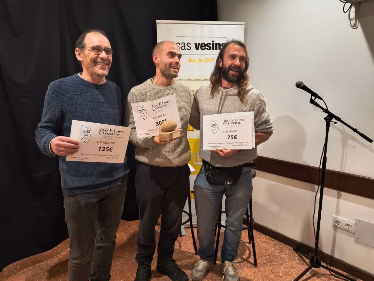 'Paper banyat' gana el Premio Joan López Casasnovas a la 'millor codolada de Menorca'