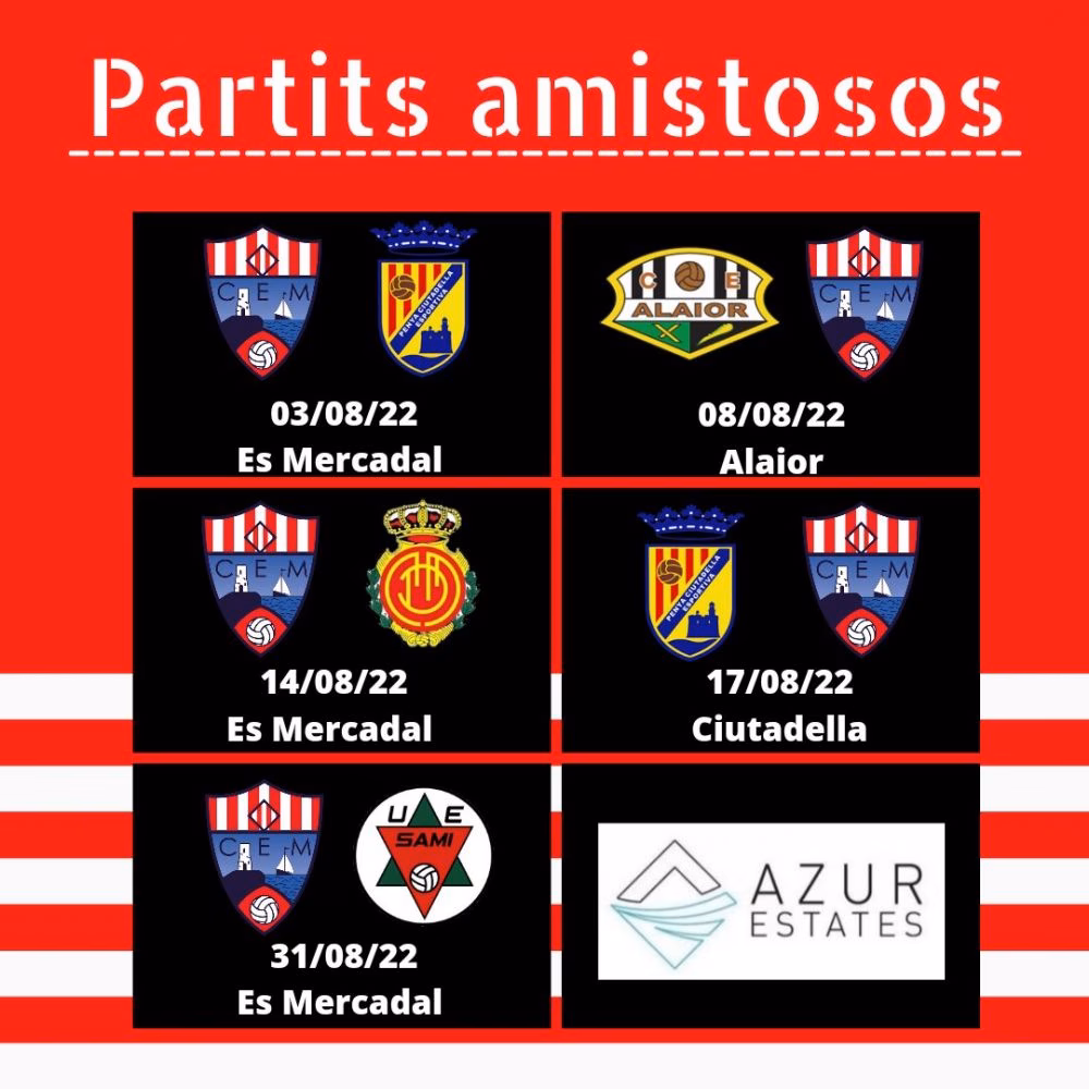 La pretemporada del CE Mercadal