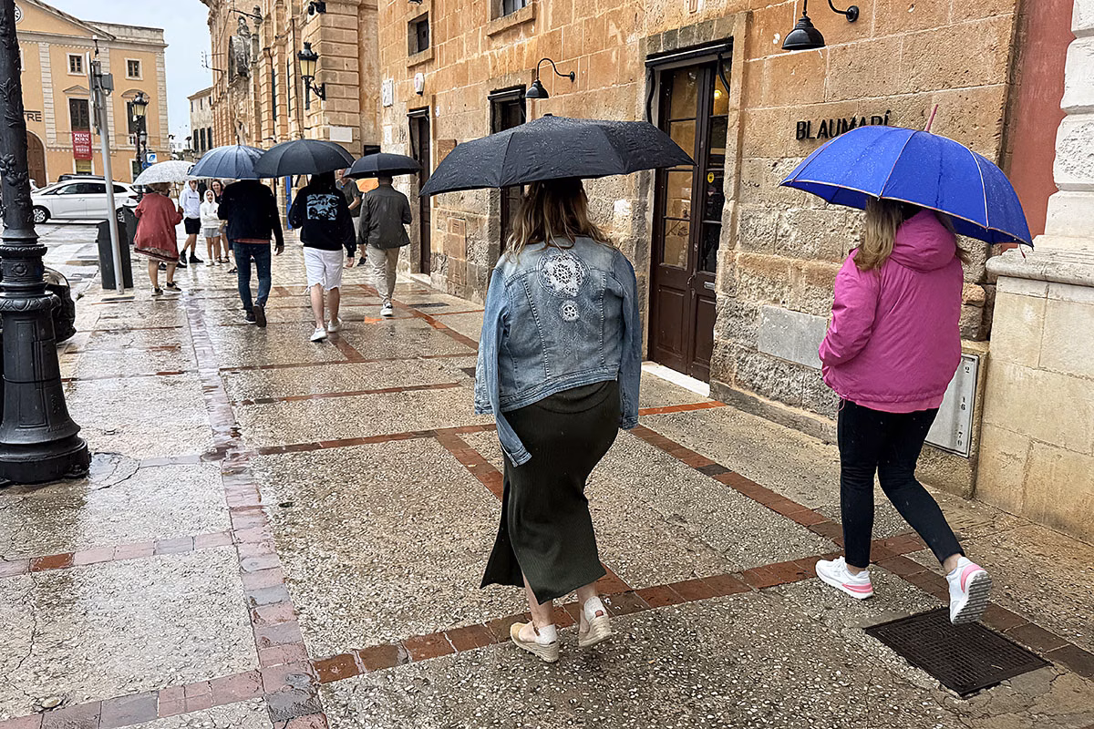 Menorca inicia una semana de lluvias con precipitaciones suaves
