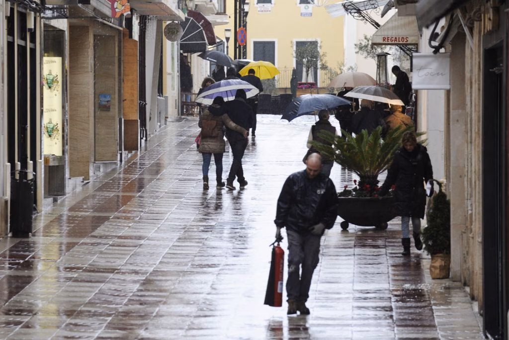 El tiempo en Menorca: lluvia y descenso de temperaturas