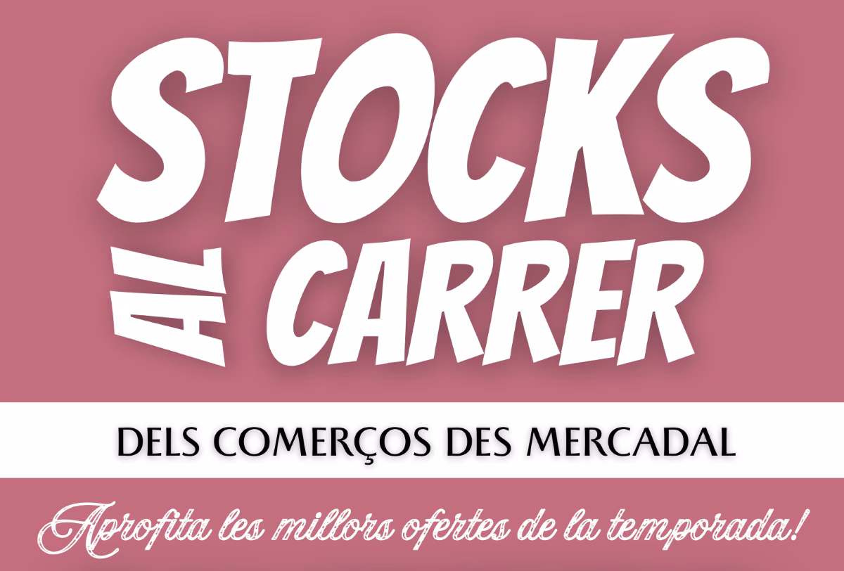 Los comerciantes de Es Mercadal sacan sus 'stocks' a la calle