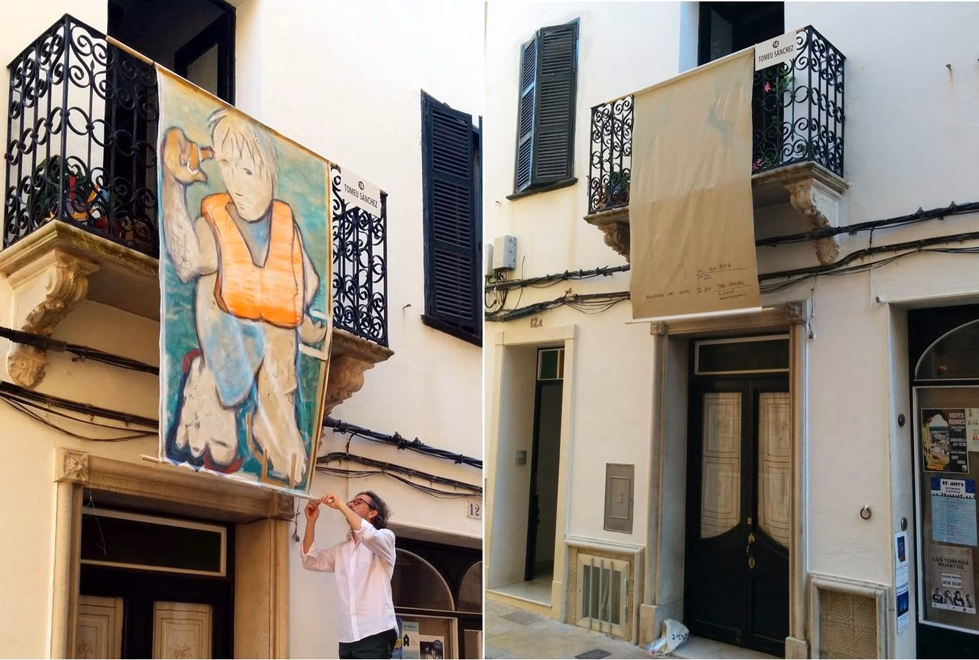 Protesta en Alaior por la censura al cuadro de Vincent Russell