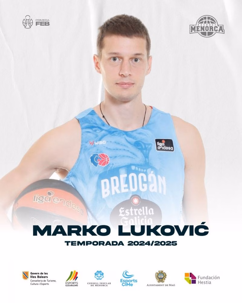 El Hestia Menorca ficha al internacional serbio Marko Luković